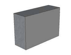 Betonový blok ABU17R 1200x400x800 mm